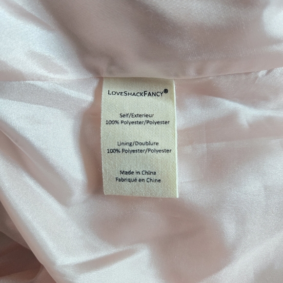 New LoveShackFancy Till Bow Embellished Pink Mist Mini Dress Size 10 NWT - Picture 13 of 14